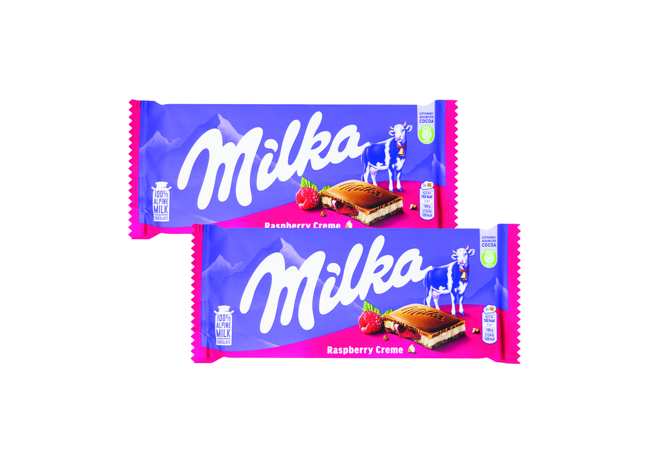 (Bild für) Milka Raspberry Cream 100g 25