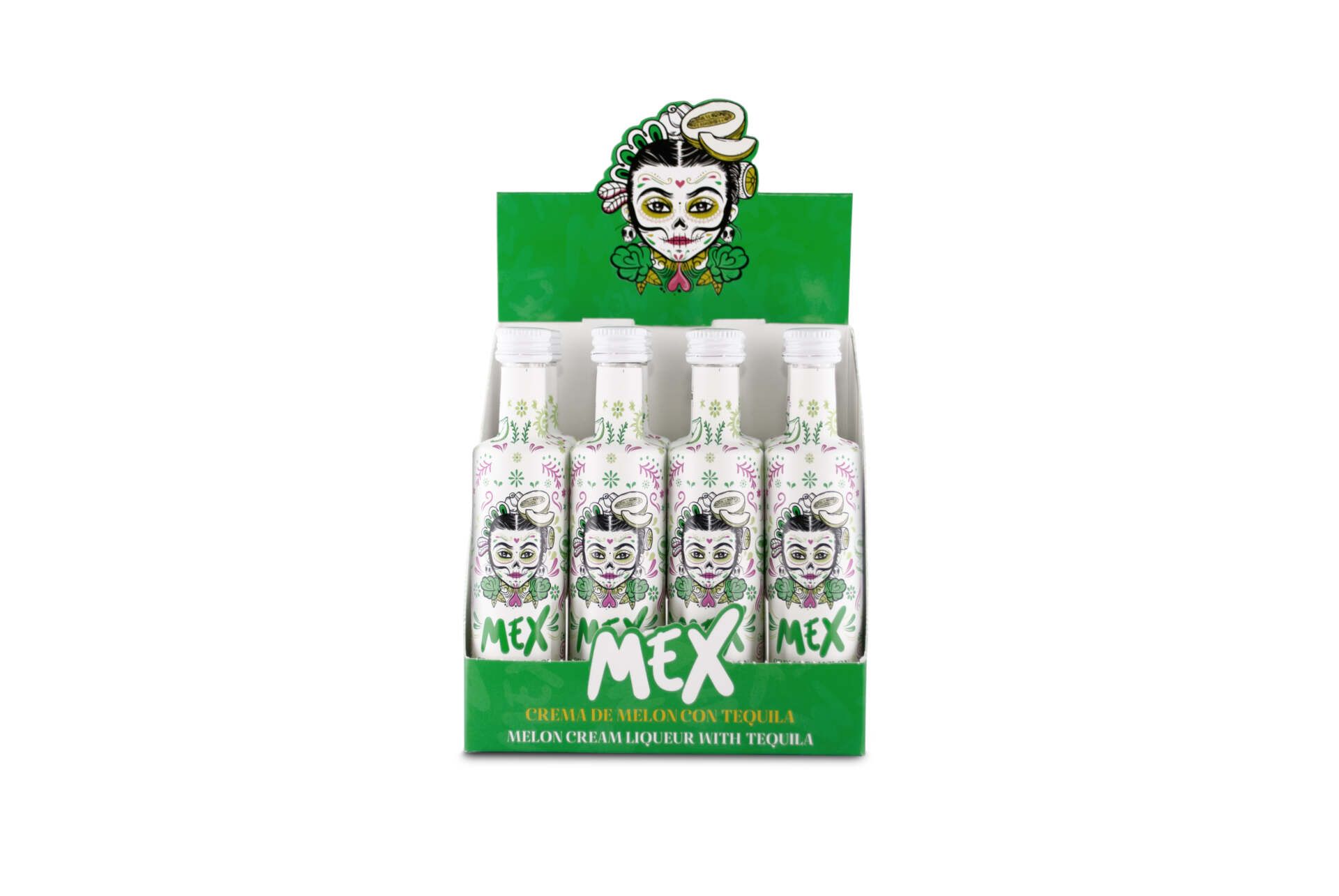 (Bild für) Mex Melon Tequila Cream Liqueur 0,05L 15% 12