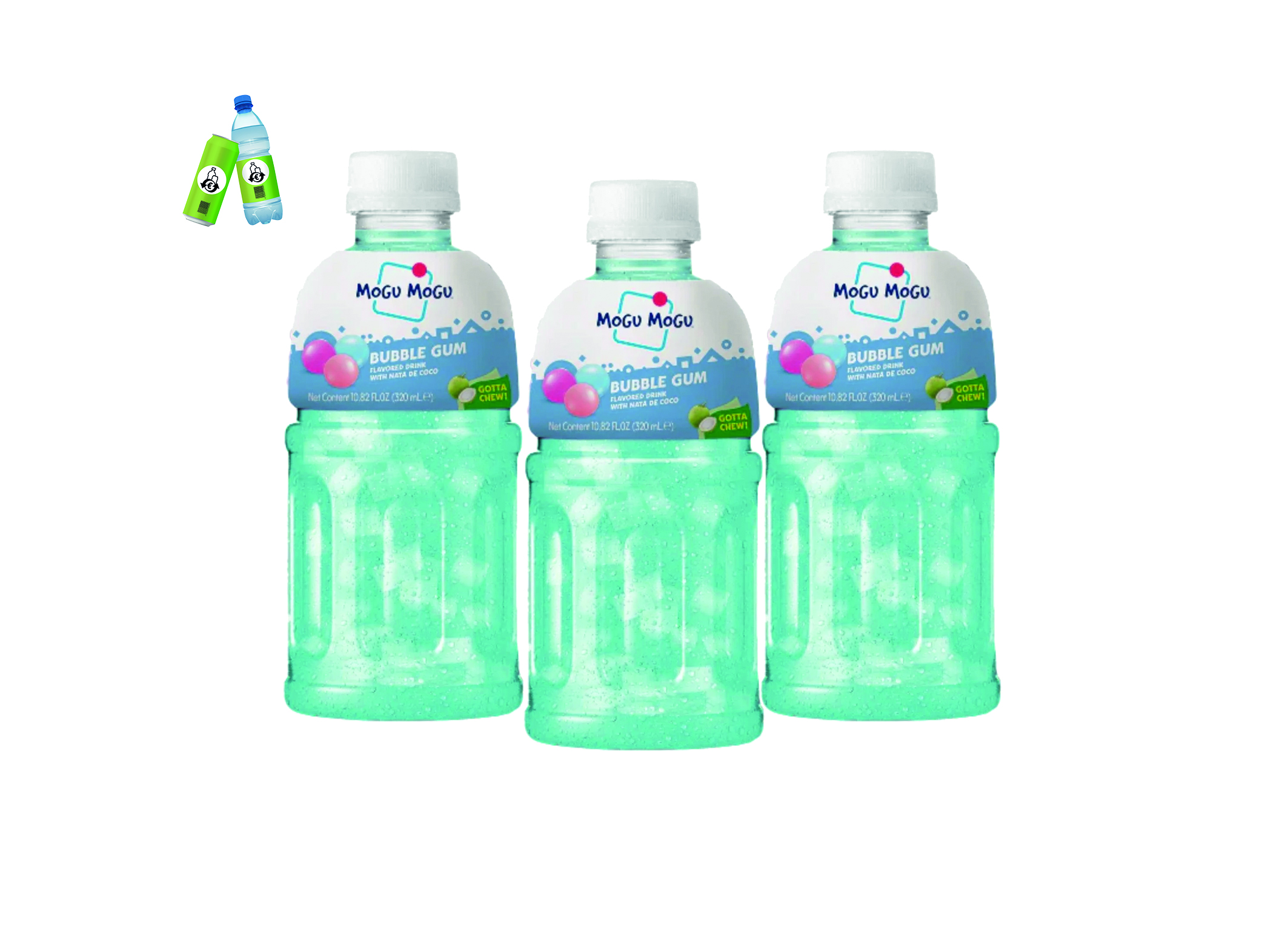 (Bild für) Mogu Mogu Bubble Gum 0,32L PET EWP 24