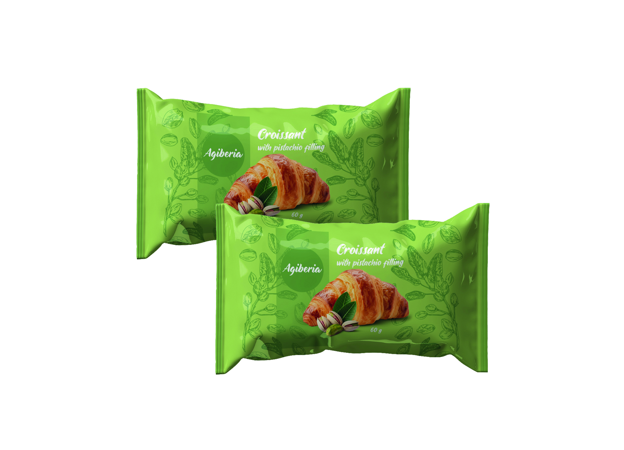 (Bild für) Agiberia Croissant Pistachio 60g 30