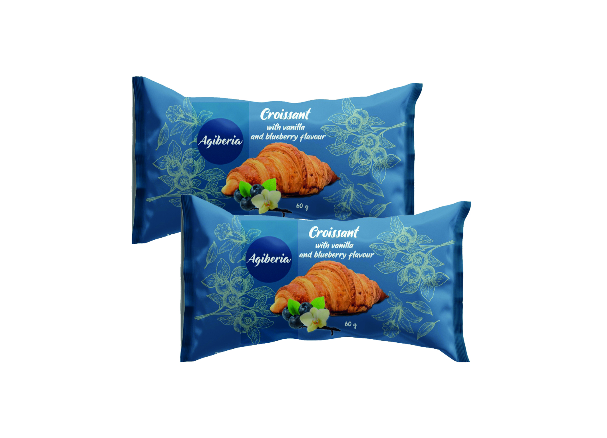 (Bild für) Agiberia Croissant Vanilla & Blueberry 60g 30