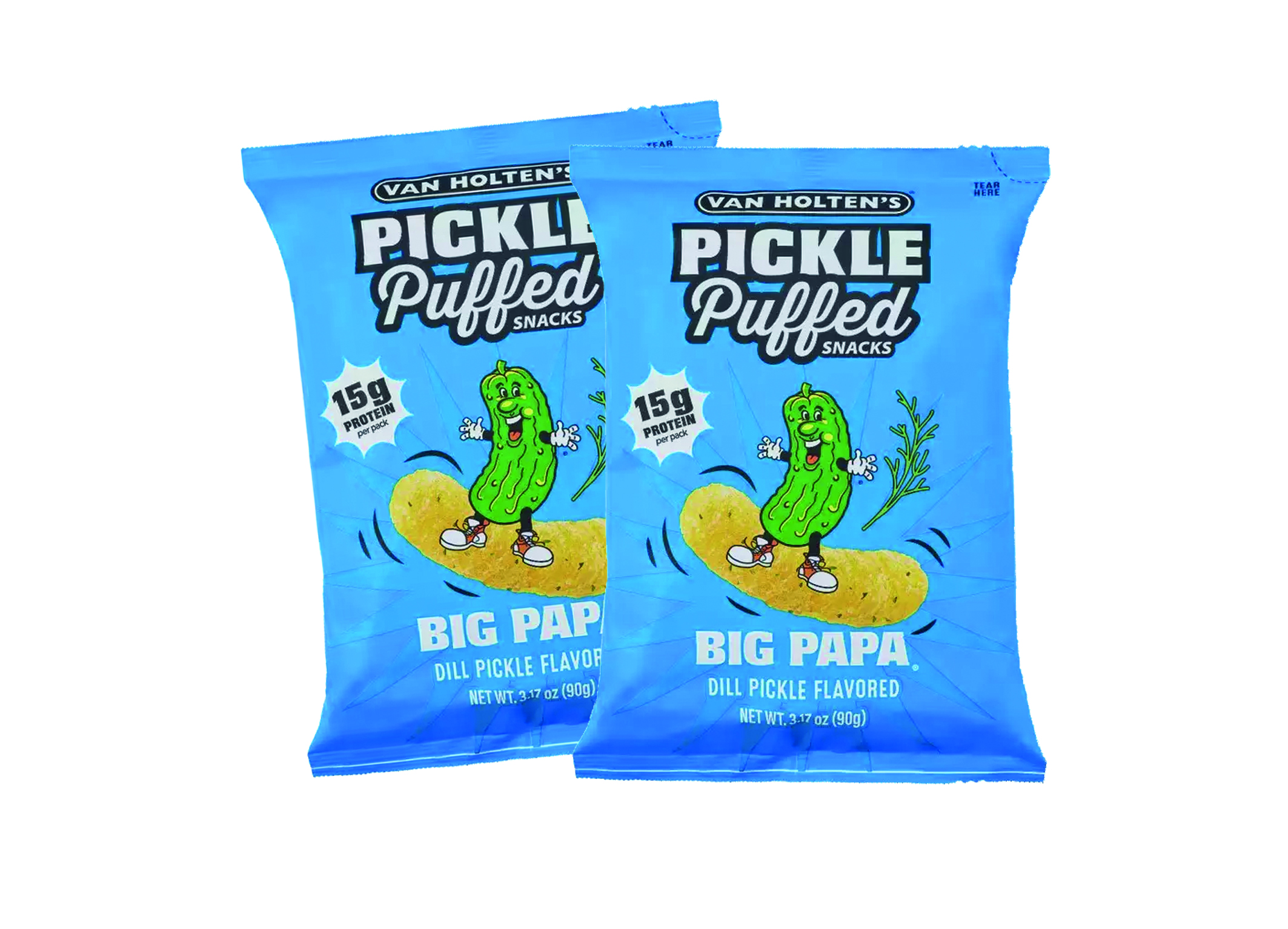 (Bild für) Van Holtens Pickle Puffed Snacks Big Papa 90g 10