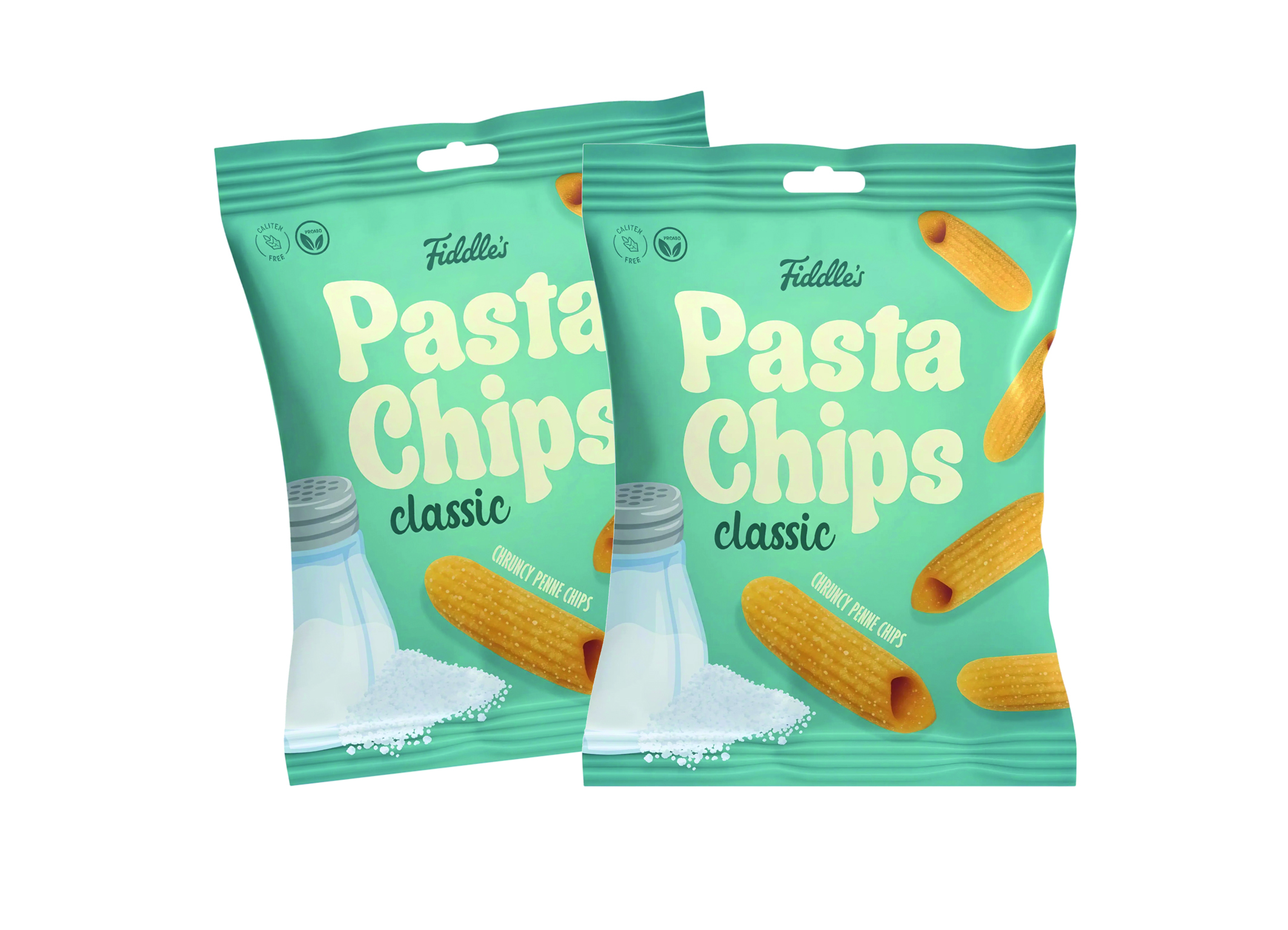 (Bild für) Fiddles Pasta Chips Classic Salted 80g 10