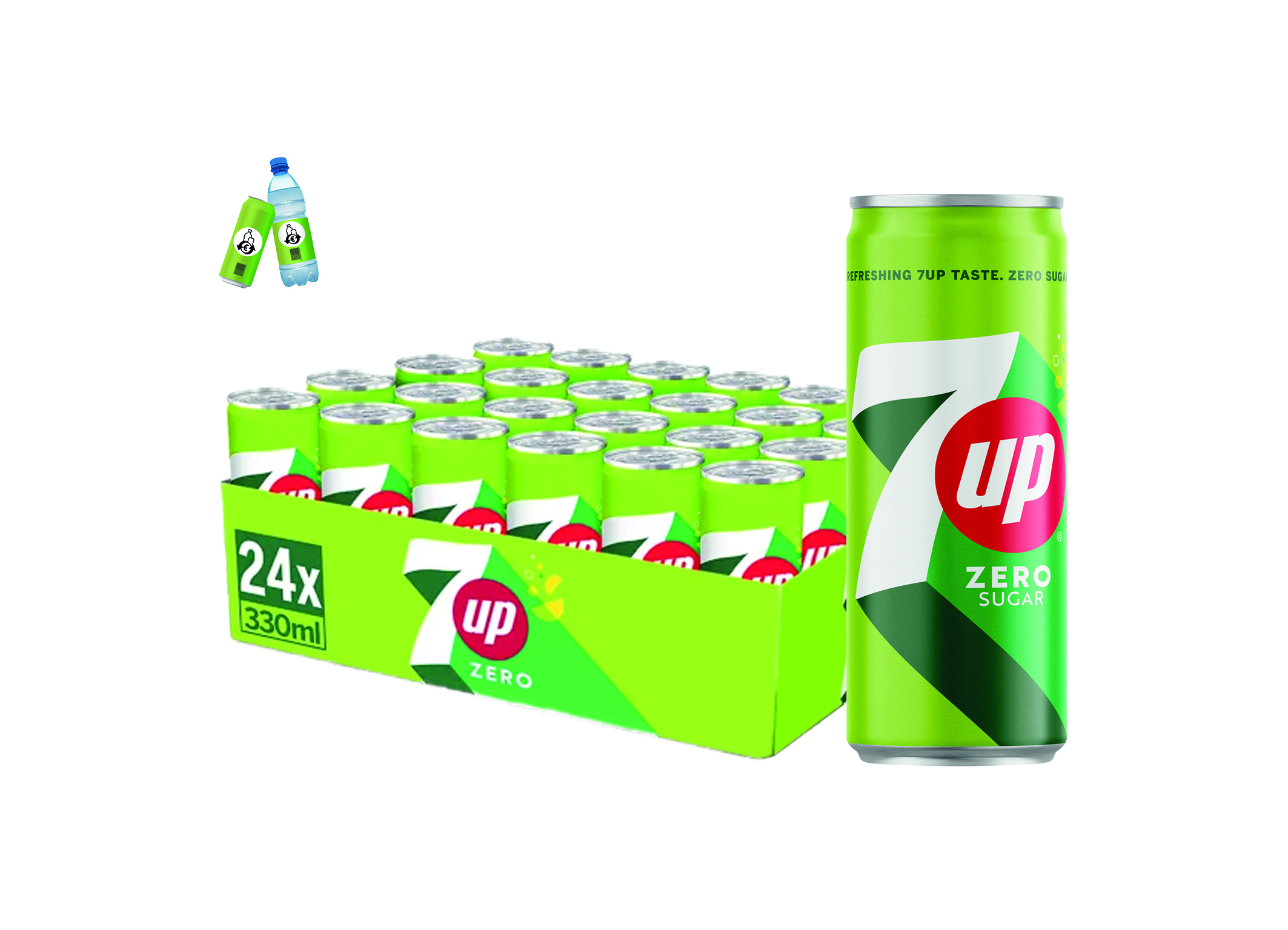 (Bild für) 7up Zero 0,33L DS EWP 24