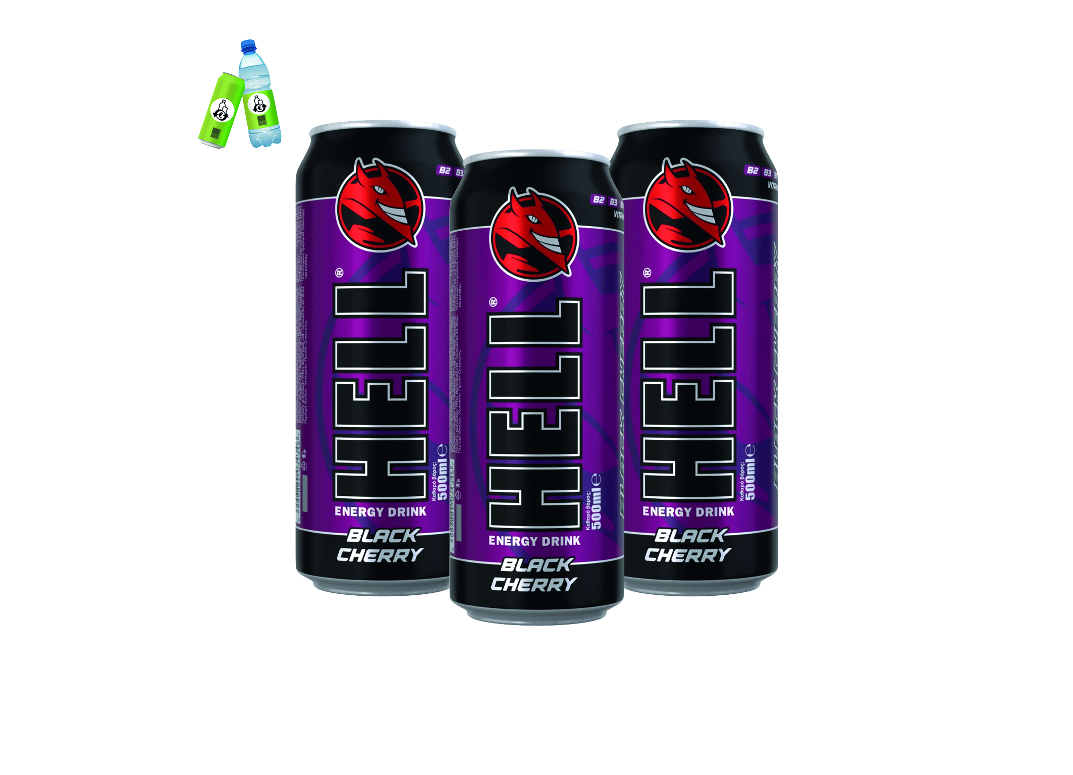 (Bild für) Hell Energy Black Cherry 0,25L DS EWP 24