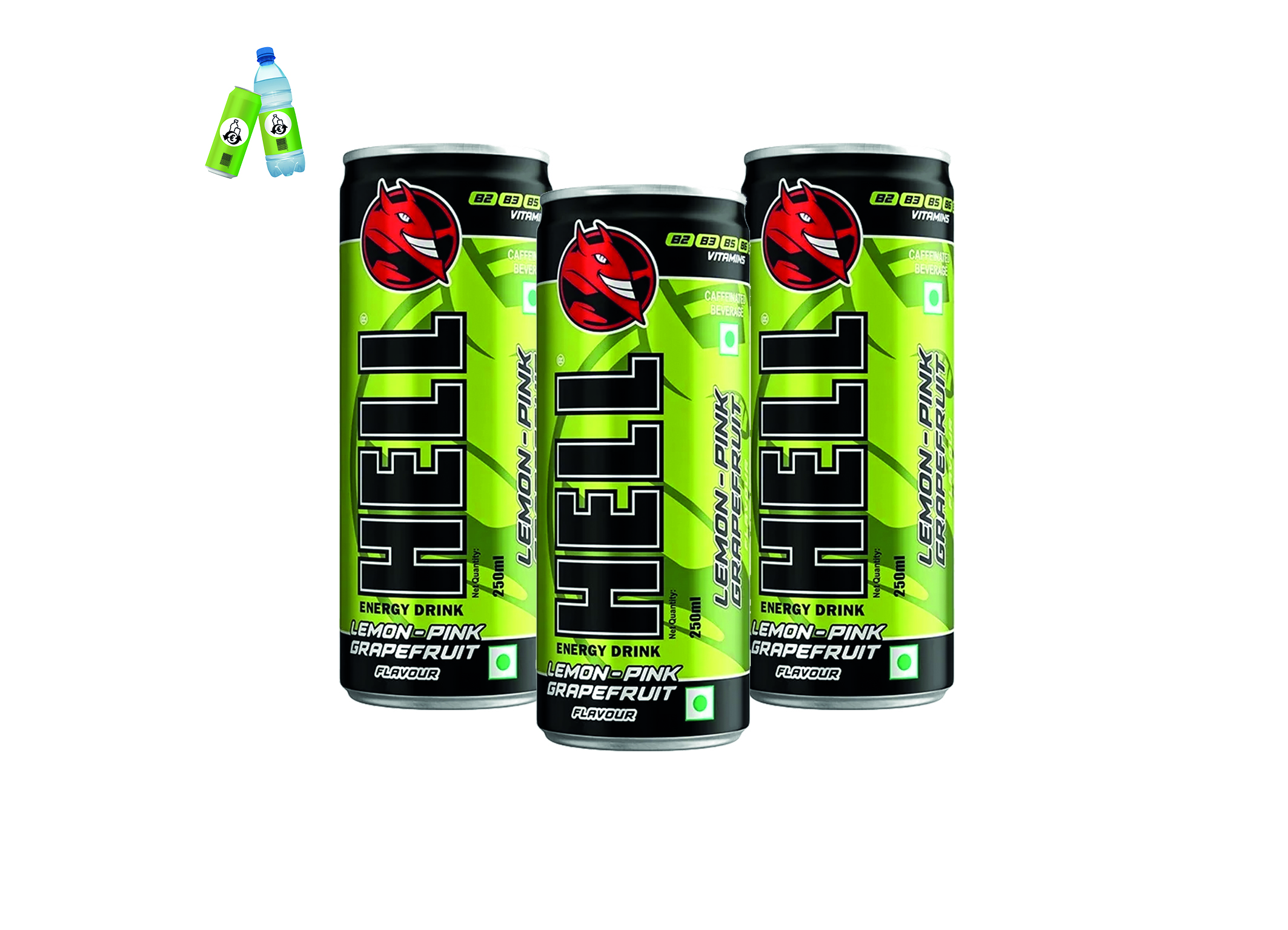 (Bild für) Hell Energy Lemon-Pink Grapefruit 0,25L DS EWP 24