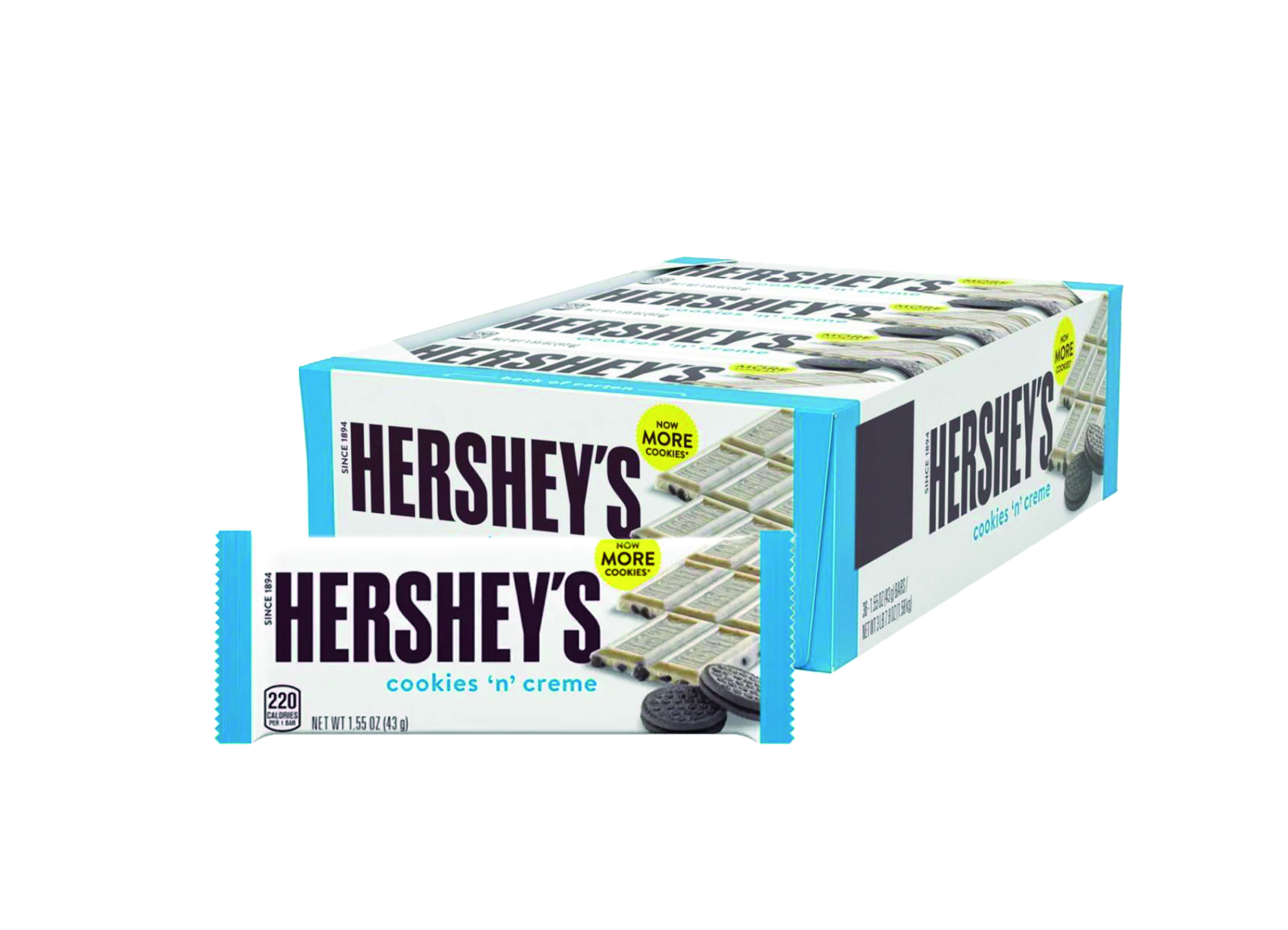 (Bild für) Hersheys Cookies n Creme 43g 24