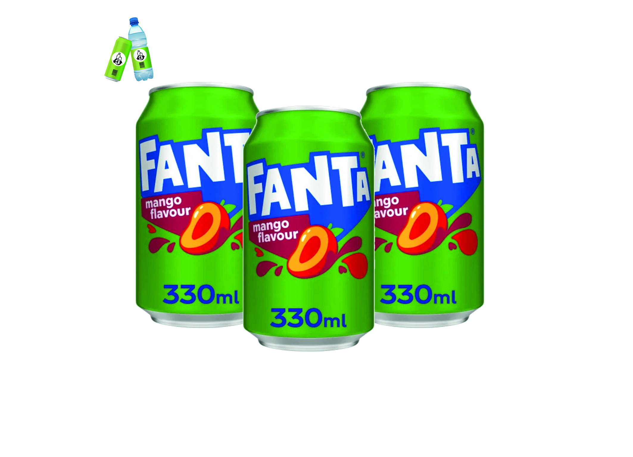 (Bild für) Fanta Mango UK 0,33L DS EWP 24