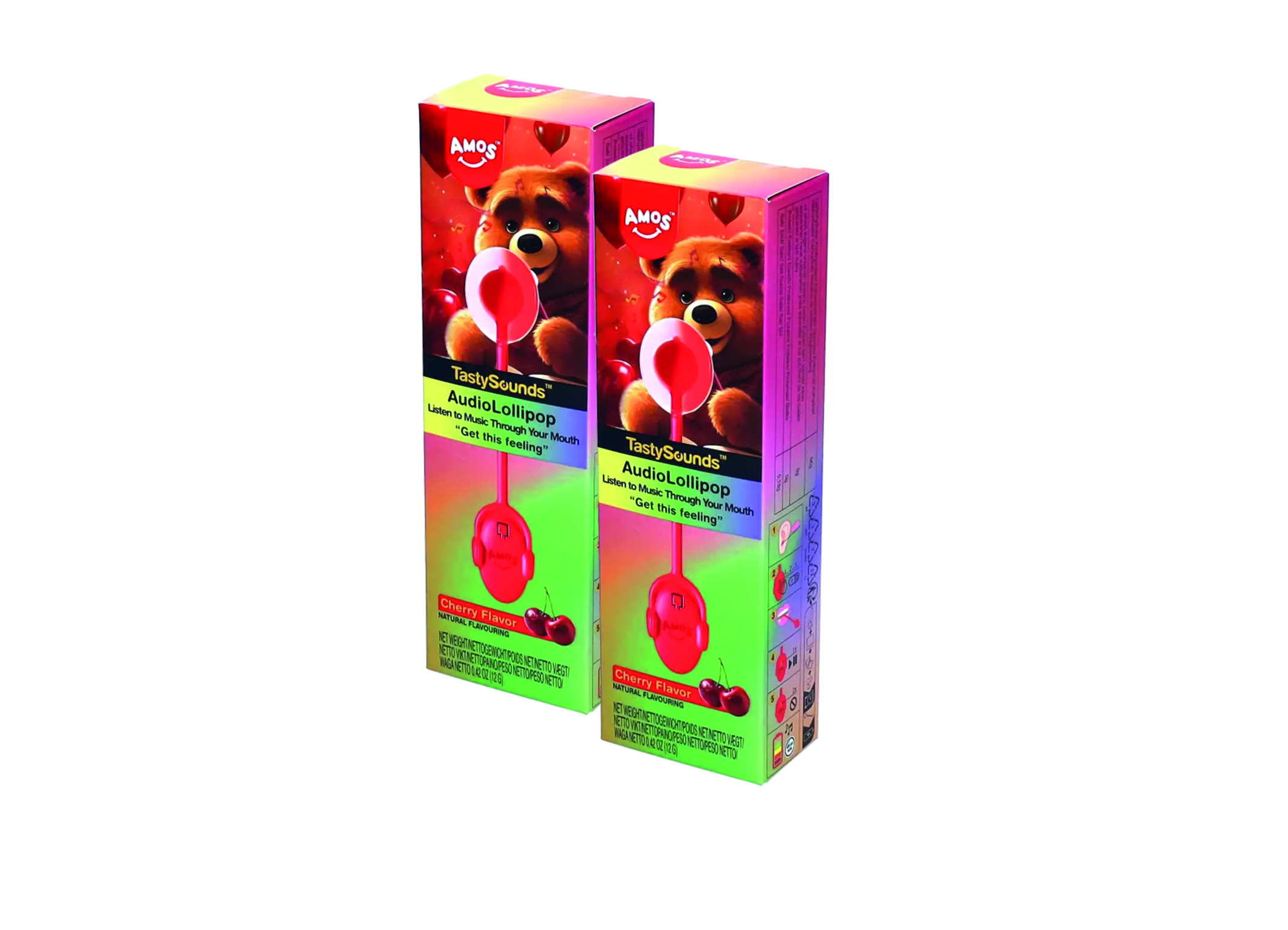 (Bild für) Tasty Sounds Music Lollipop Cherry Get The Feeling 12g 24