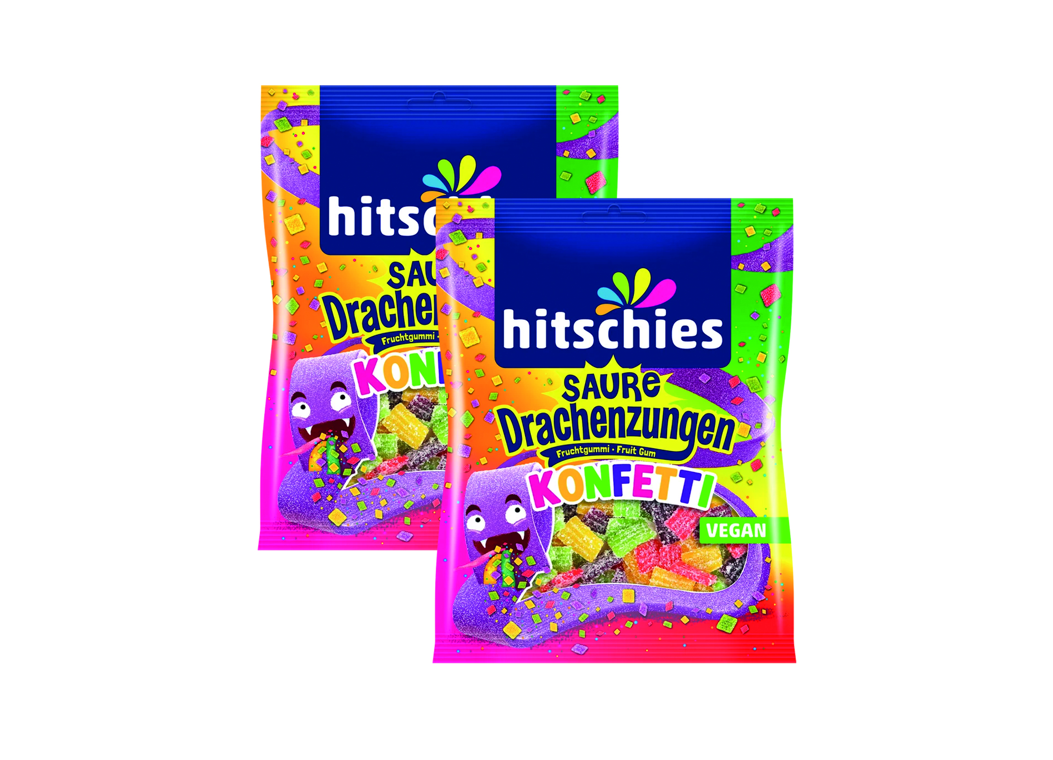 (Bild für) Hitschies Saure Drachenzungen Konfetti 125g 12