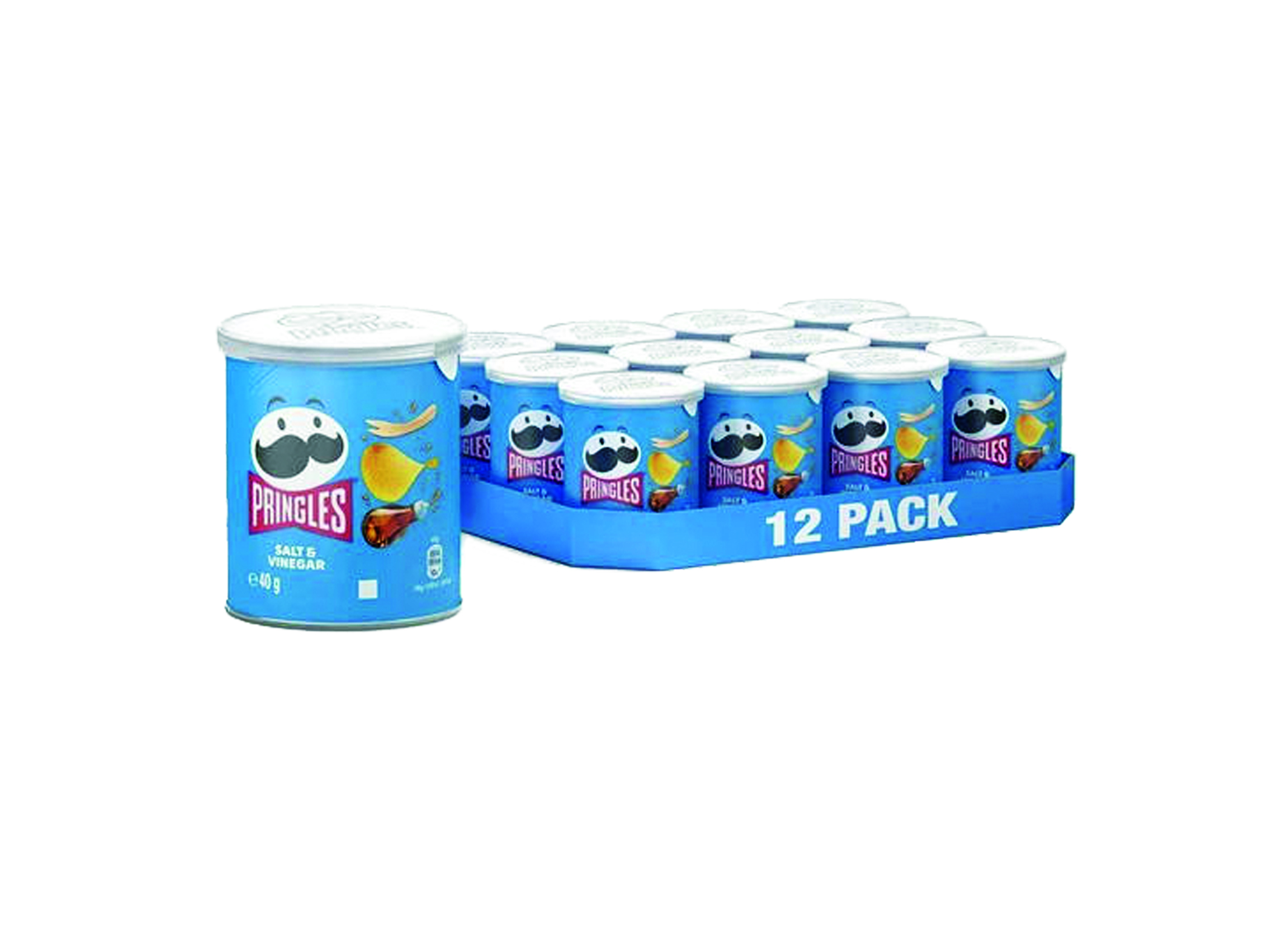 (Bild für) Pringles Salt & Vinegar 40g 12