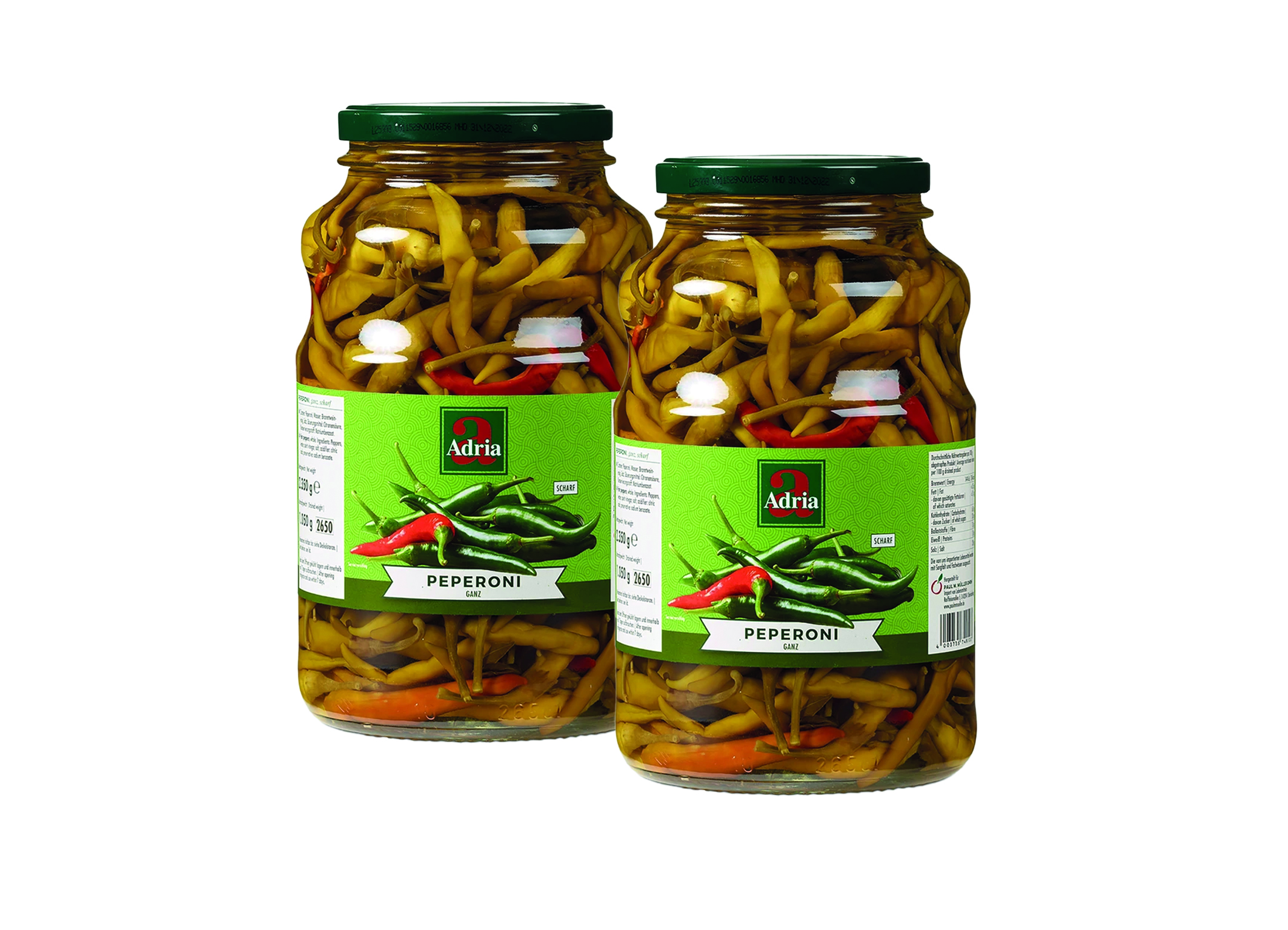 (Bild für) Adria Pfefferoni scharf ganz 2650ml 1