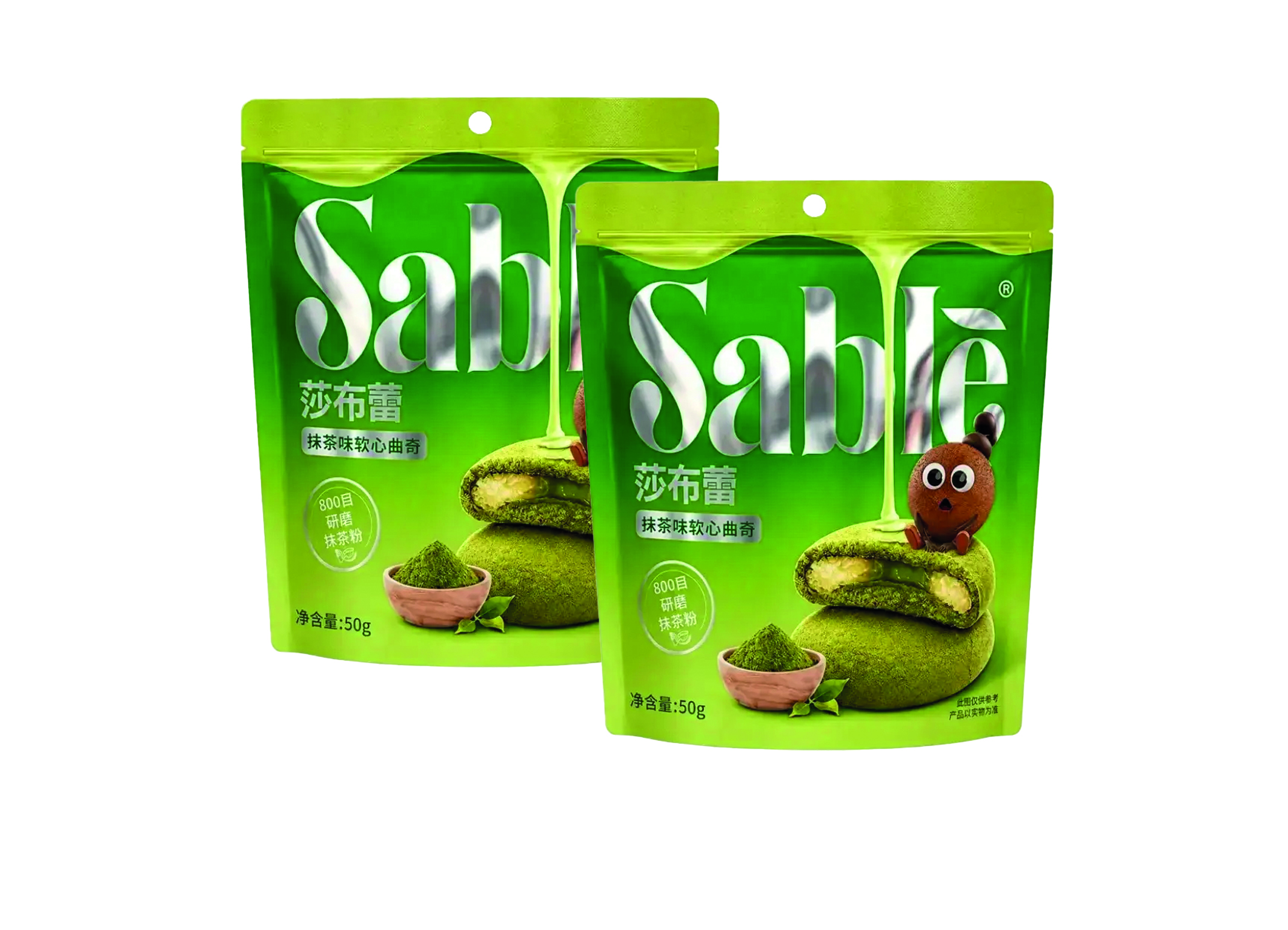 (Bild für) Sable Soft Center Cookies Matcha 50g 24