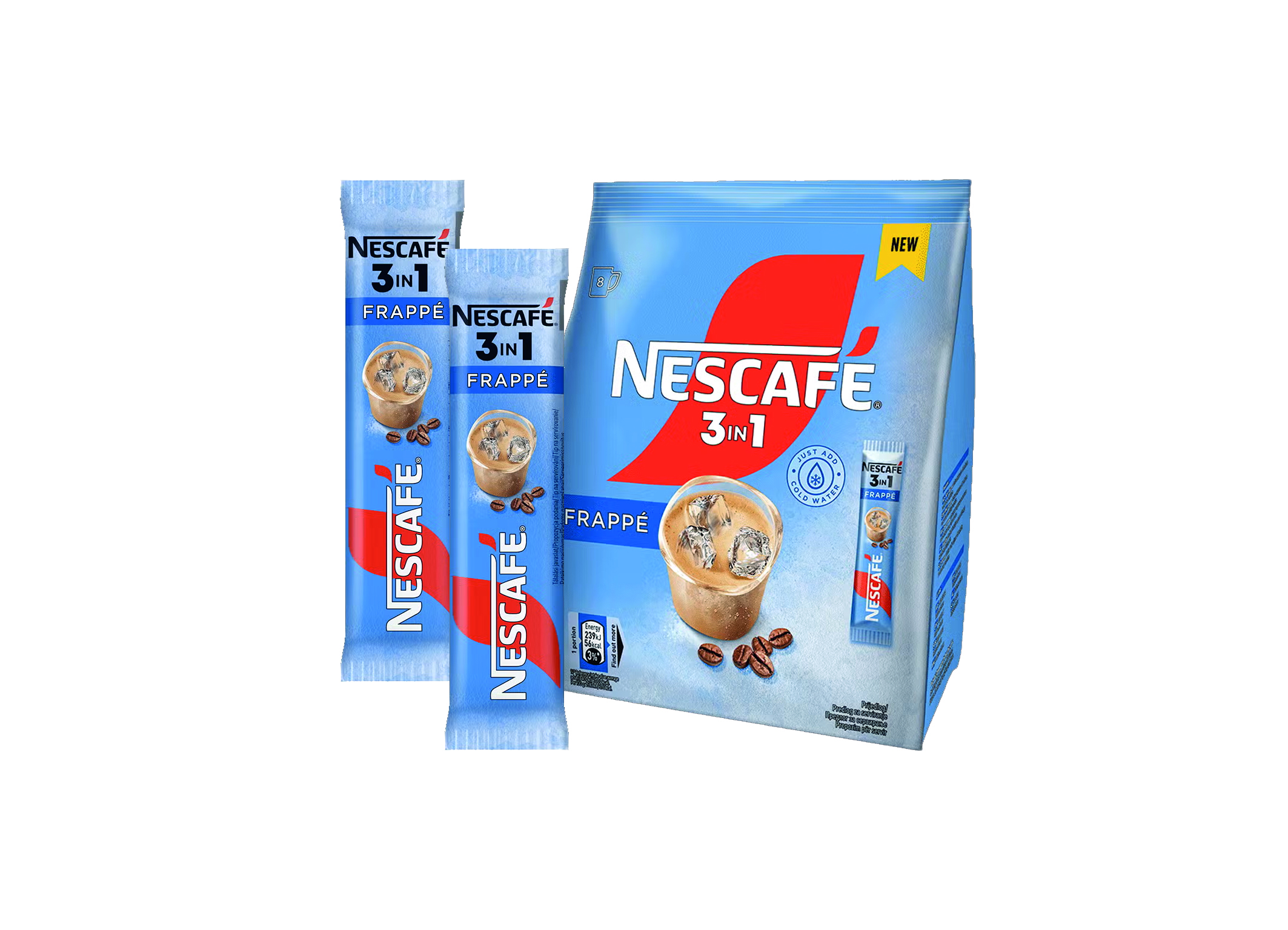 (Bild für) Nescafé 3in1 Frappe Beutel 8x15g 18