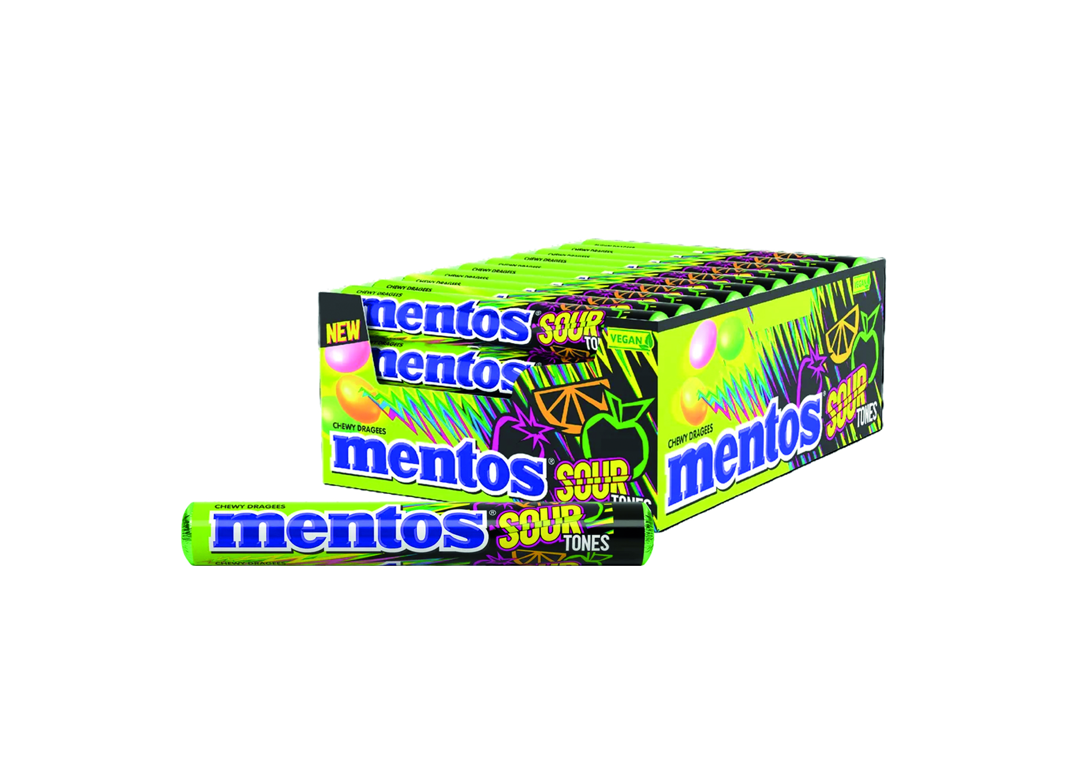 (Bild für) Mentos Sour Tones Single 37,5g 40