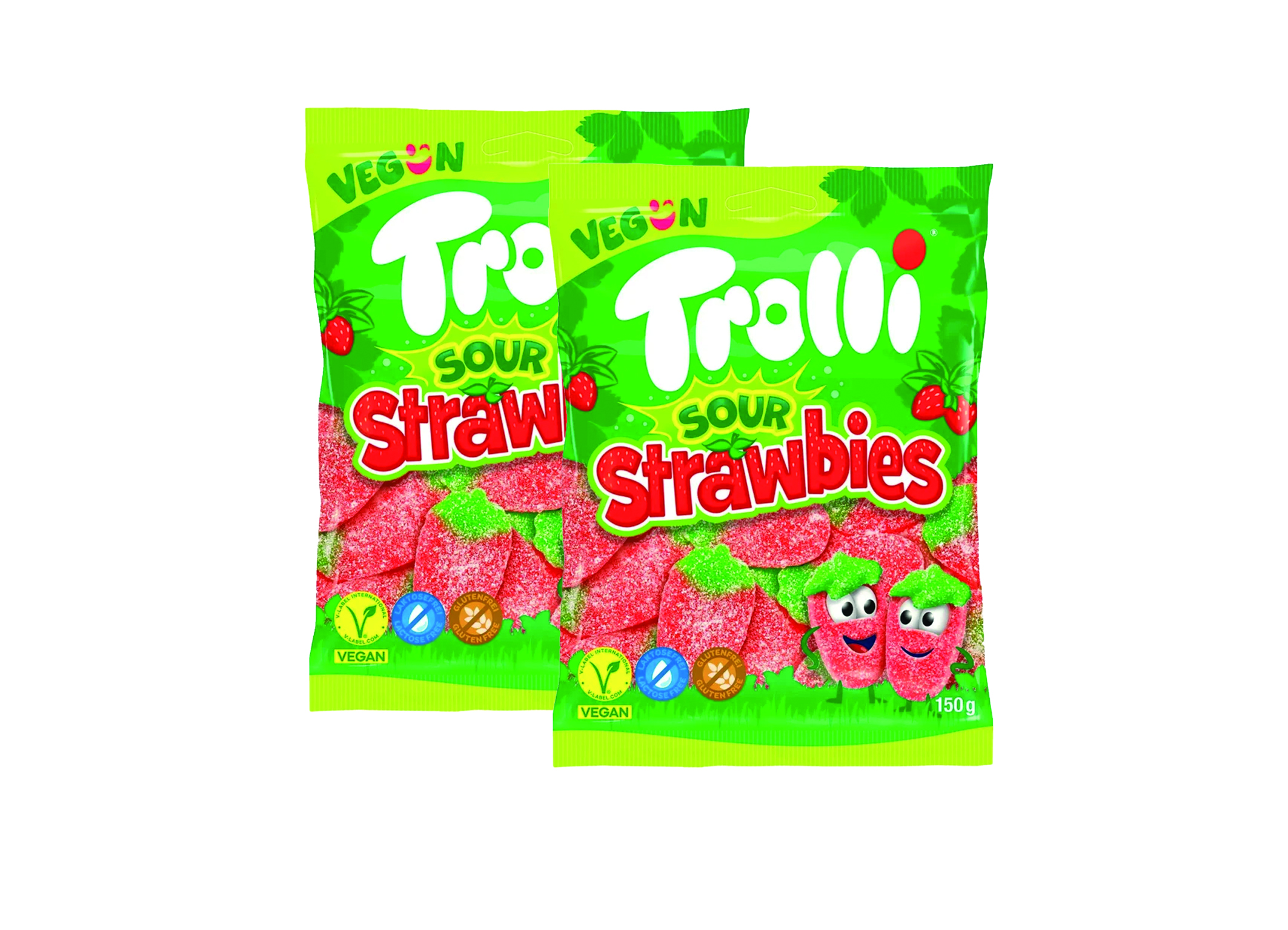 (Bild für) Trolli Sour Strawbies Vegan 150g 21