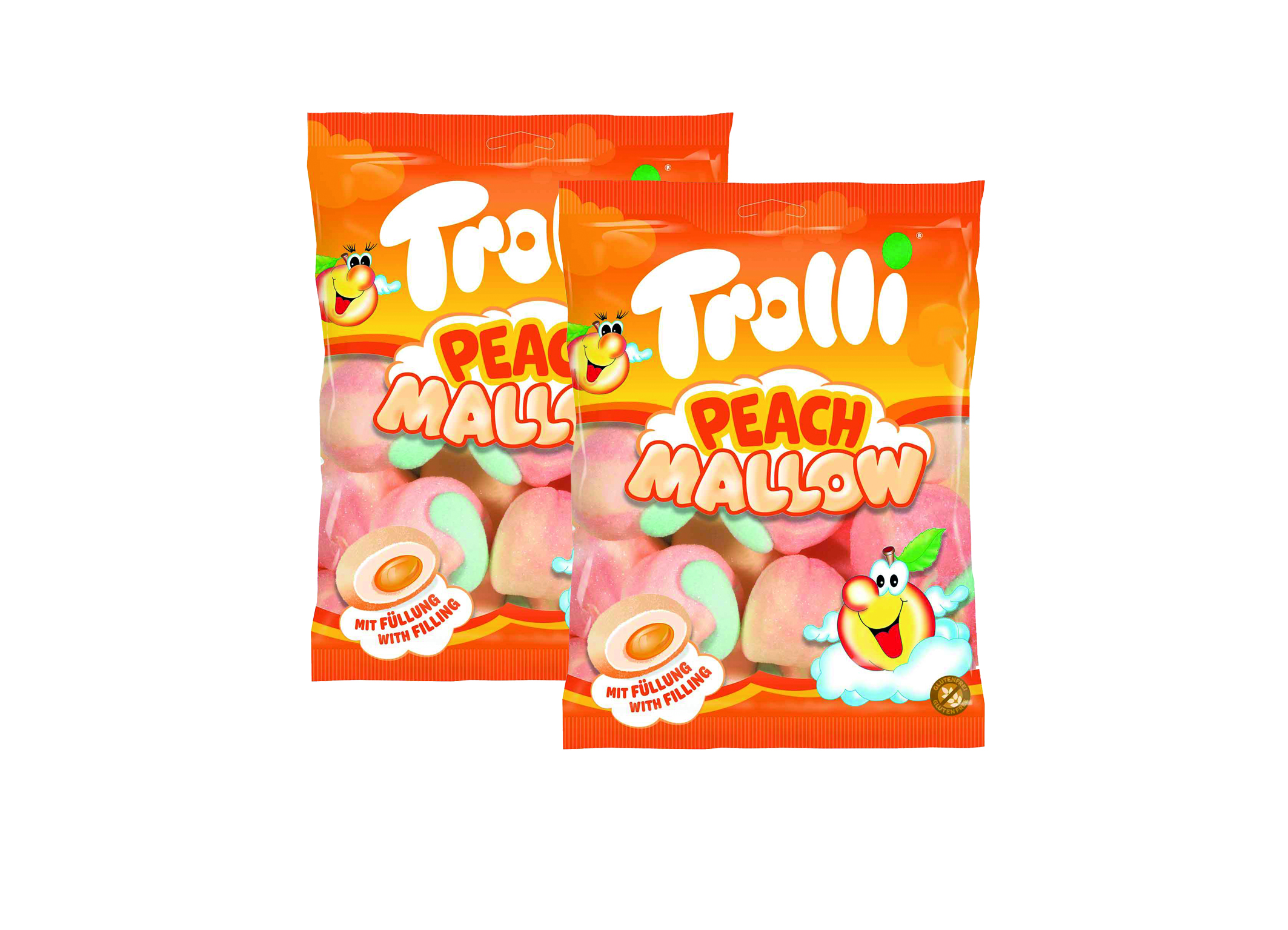 (Bild für) Trolli Peach Mallow 150g 8