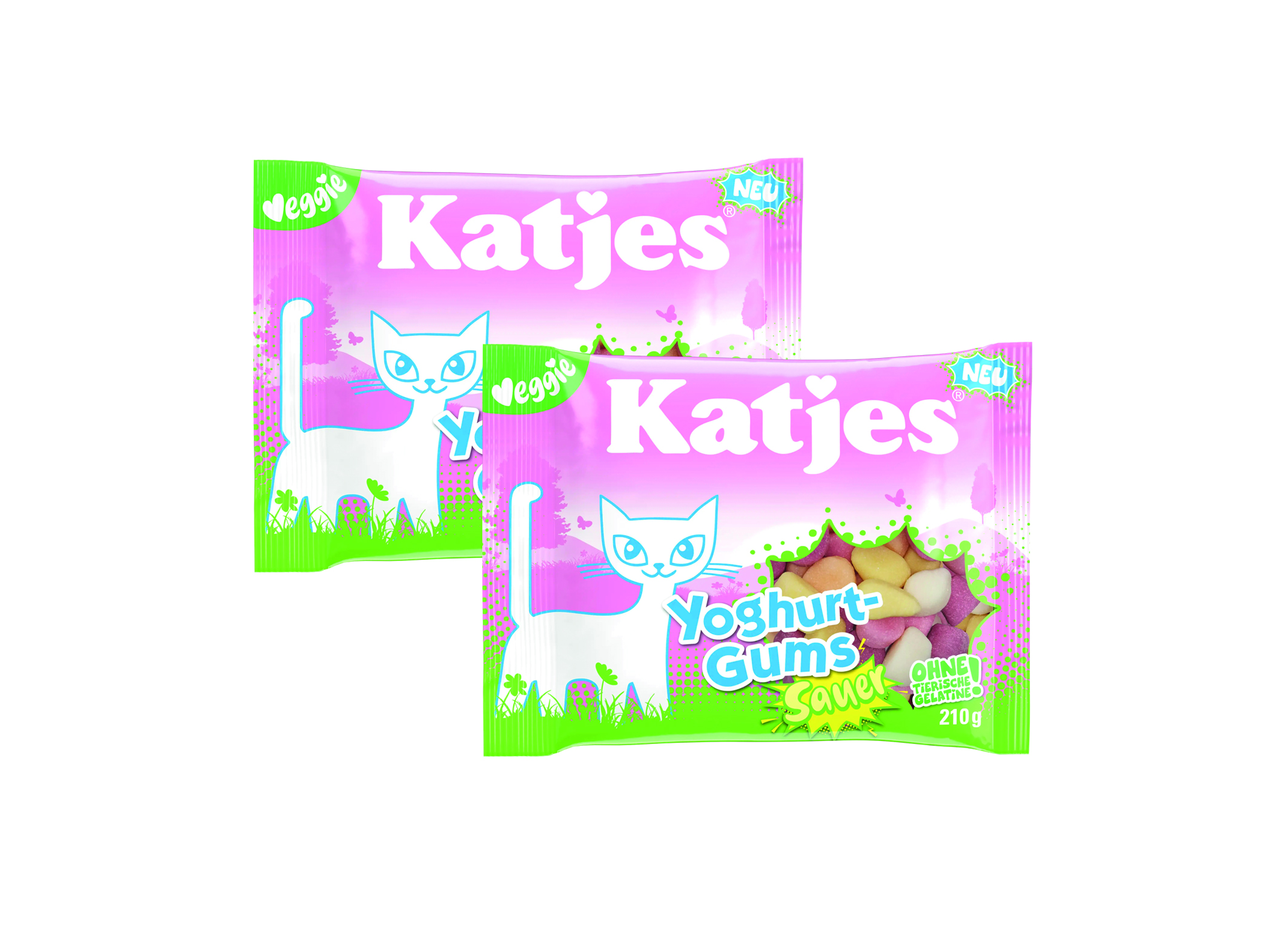 (Bild für) Katjes Yoghurt-Gums Sauer veggie 210g 20