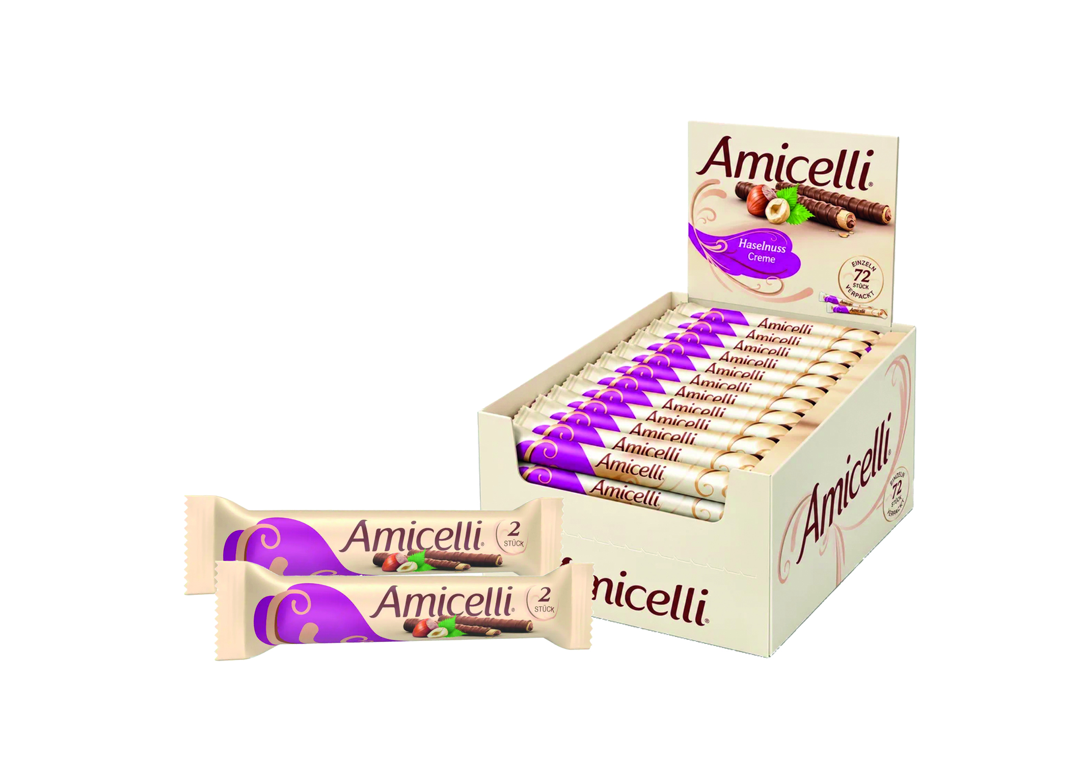 (Bild für) Amicelli Double Haselnuss 2er 25g 24