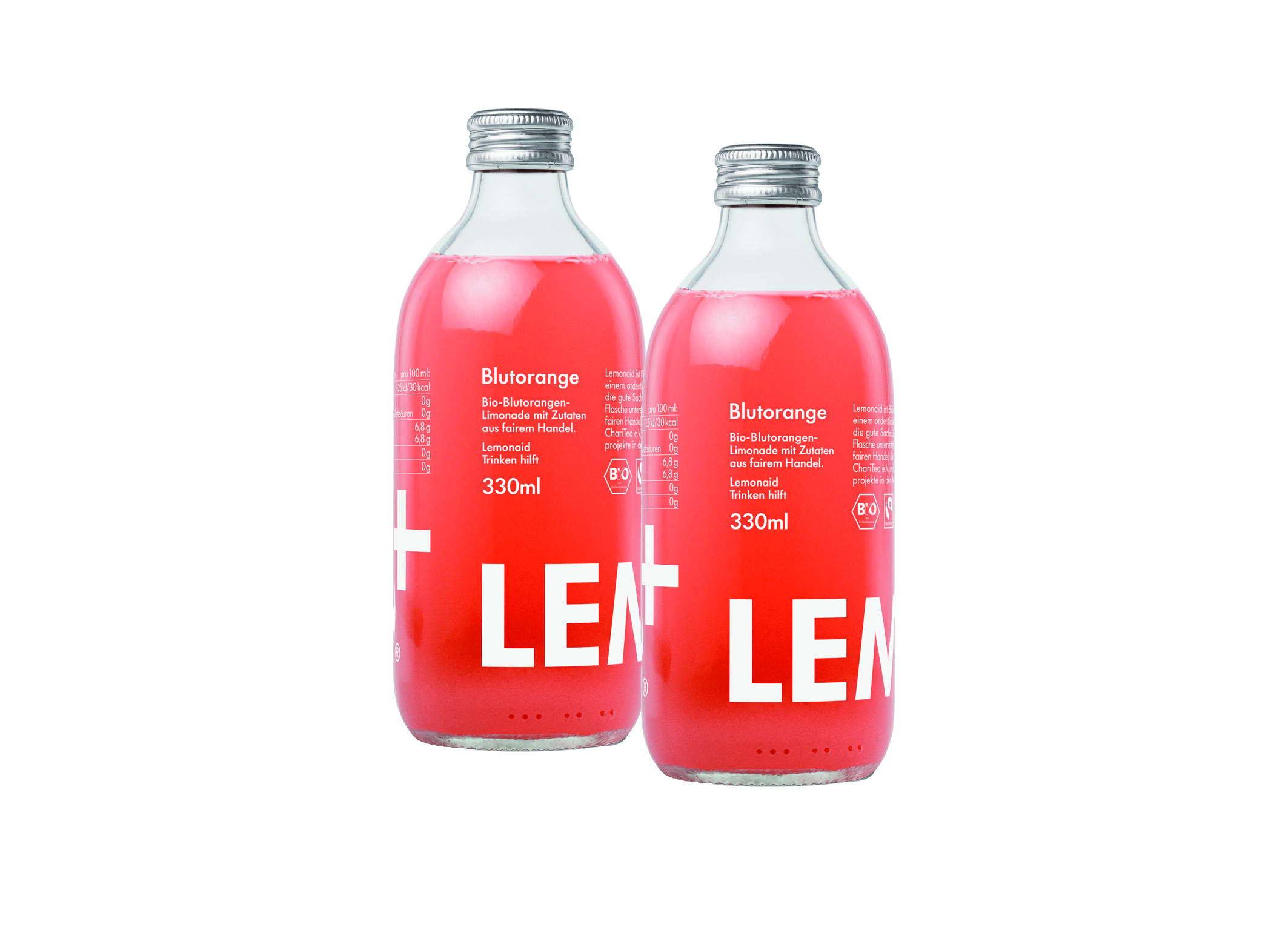 (Bild für) Lemonaid Blutorange BIO 0,33L FL MW 20