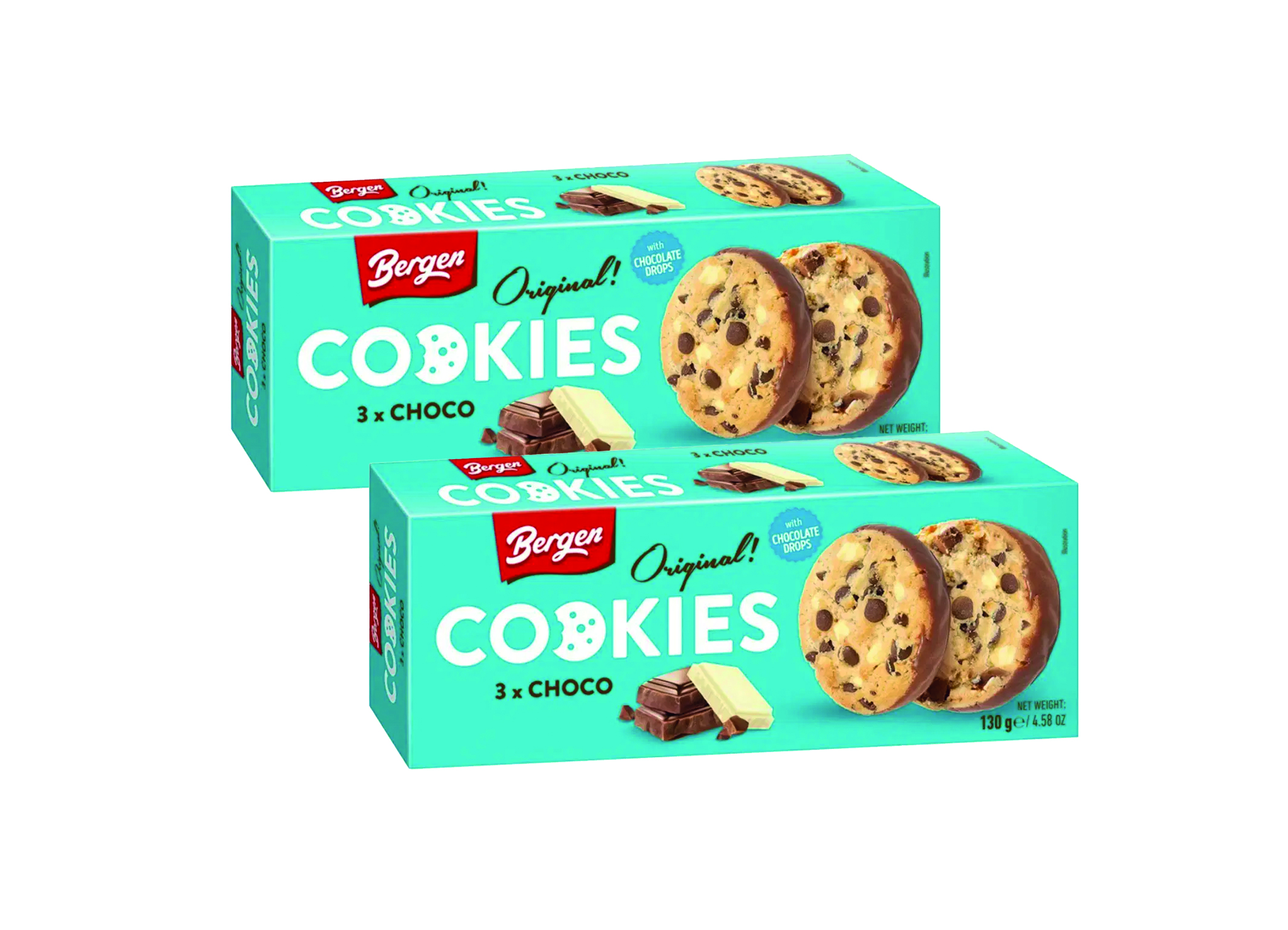 (Bild für) Bergen Triple Chocolate Cookies 128g 18