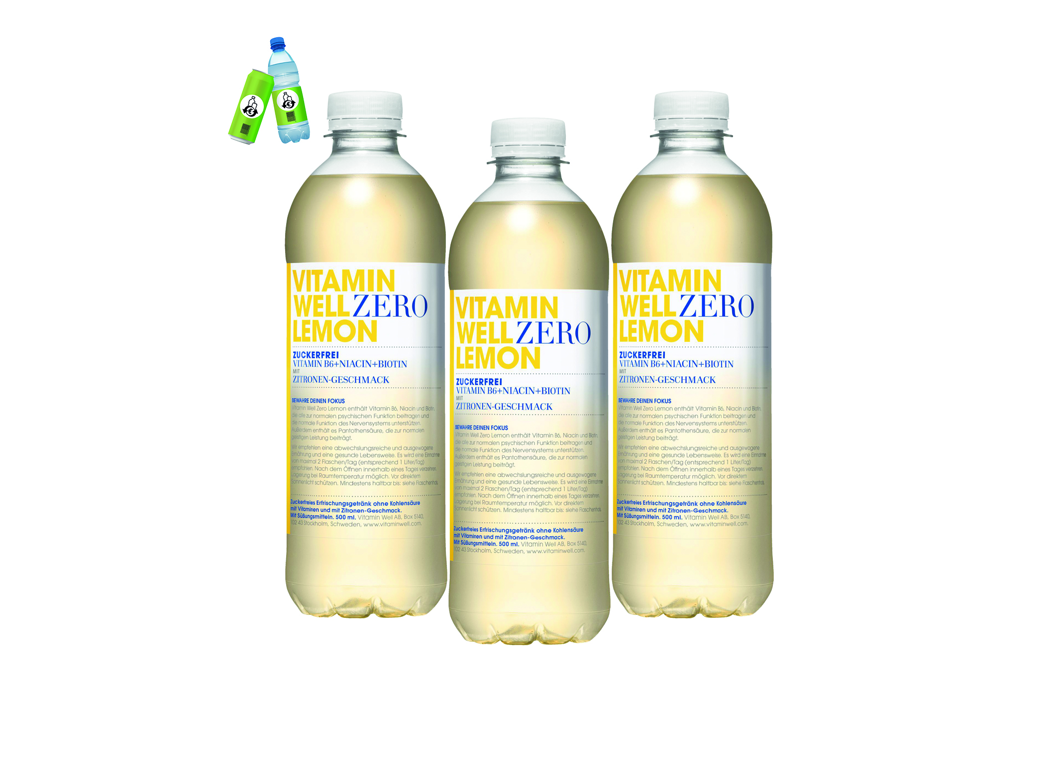 (Bild für) Vitamin Well Zero Lemon 0,5L PET EWP 12