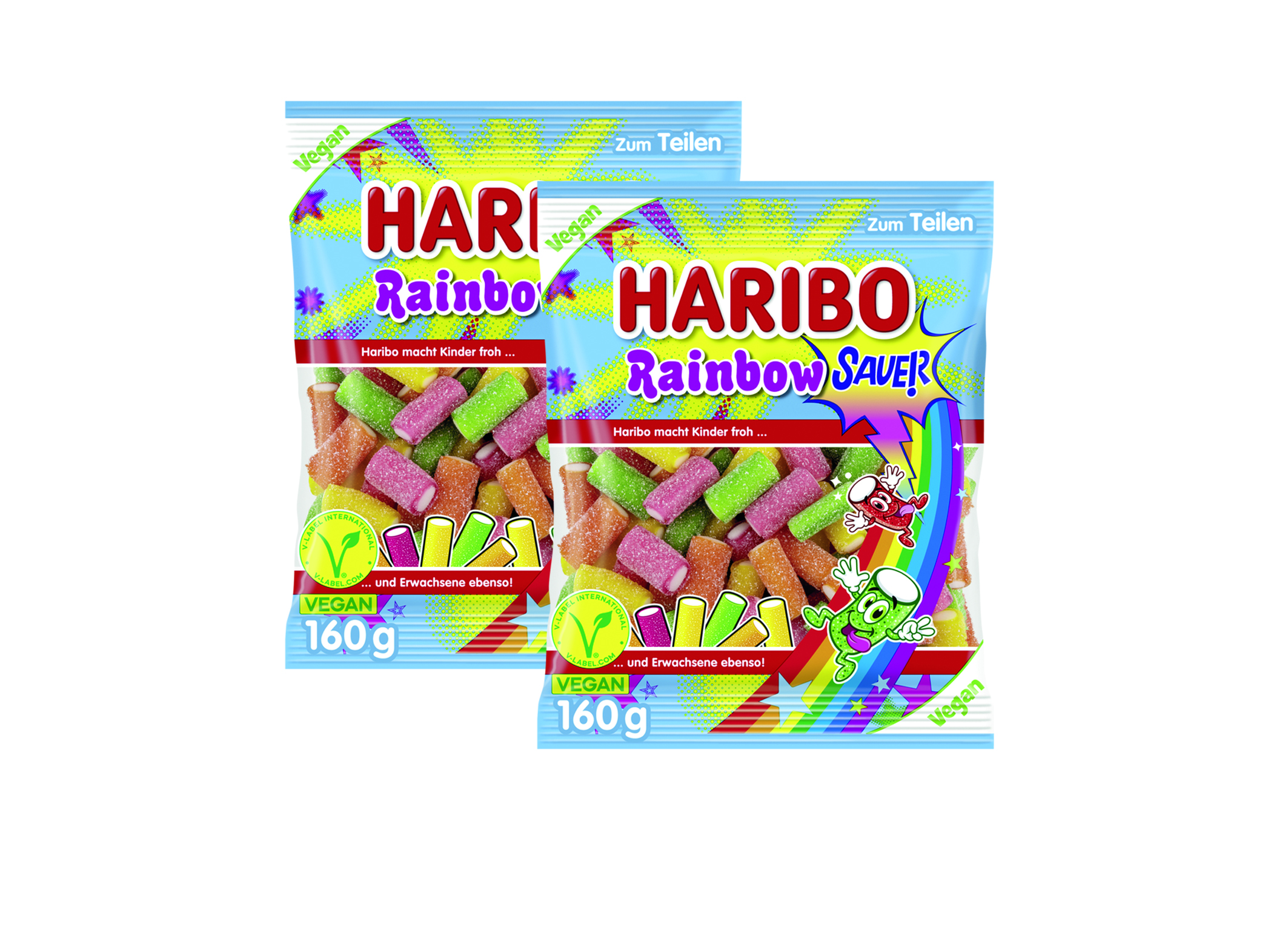 (Bild für) Haribo Rainbow Sauer 160g 22